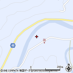 兵庫県養父市大屋町筏259周辺の地図