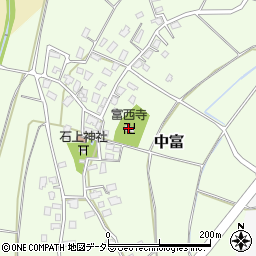 富西寺周辺の地図