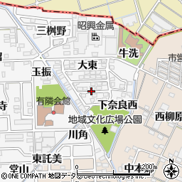 愛知県一宮市時之島大東周辺の地図