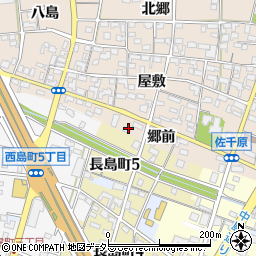 愛知県一宮市佐千原郷前周辺の地図