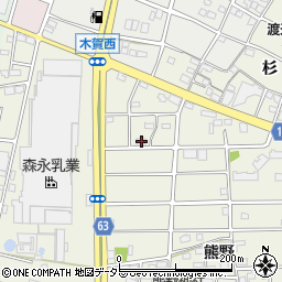 愛知県江南市木賀町杉169周辺の地図