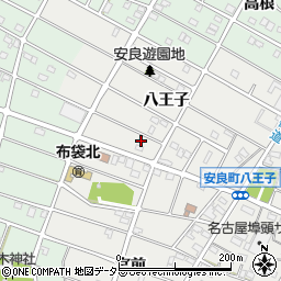 愛知県江南市安良町八王子100周辺の地図