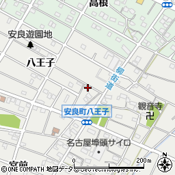 愛知県江南市安良町八王子218周辺の地図