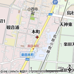 愛知県犬山市本町周辺の地図