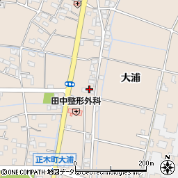 岐阜県羽島市正木町大浦27周辺の地図