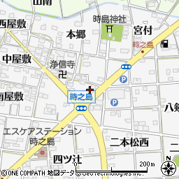 愛知県一宮市時之島上屋敷25周辺の地図