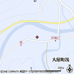 兵庫県養父市大屋町筏299周辺の地図
