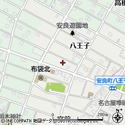 愛知県江南市安良町八王子101周辺の地図