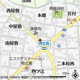 愛知県一宮市時之島上屋敷13周辺の地図