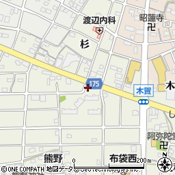 愛知県江南市木賀町杉195周辺の地図