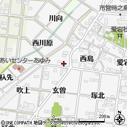 愛知県一宮市時之島西川原52周辺の地図