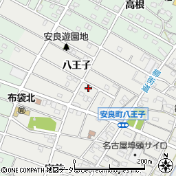 愛知県江南市安良町八王子193周辺の地図