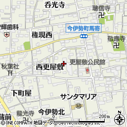 愛知県一宮市今伊勢町馬寄（西更屋敷）周辺の地図