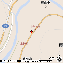 飯田市消防団　南信濃分団本部詰所周辺の地図