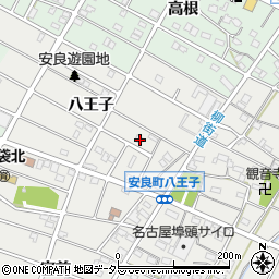 愛知県江南市安良町八王子189周辺の地図