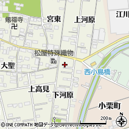 愛知県一宮市今伊勢町馬寄下河原3周辺の地図