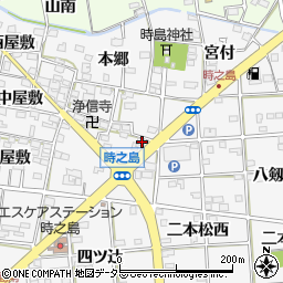 愛知県一宮市時之島上屋敷17周辺の地図