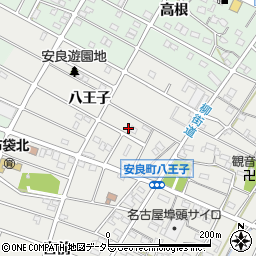愛知県江南市安良町八王子190周辺の地図