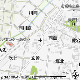 愛知県一宮市時之島西川原56周辺の地図