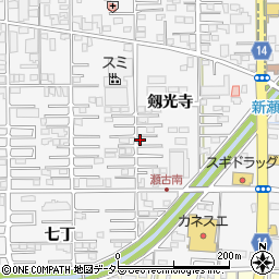 愛知県一宮市奥町（剱光寺）周辺の地図