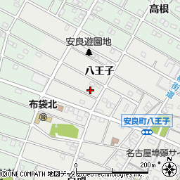 愛知県江南市安良町八王子96周辺の地図