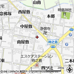 愛知県一宮市時之島上屋敷4周辺の地図