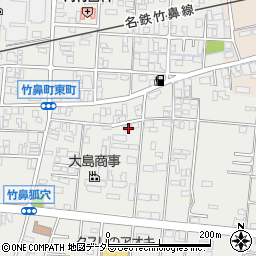 岐阜県羽島市竹鼻町狐穴1377周辺の地図