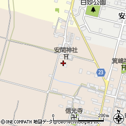 滋賀県高島市安曇川町三尾里382周辺の地図