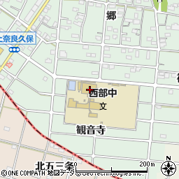 愛知県江南市上奈良町観音寺61周辺の地図
