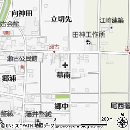 愛知県一宮市奥町墓南周辺の地図