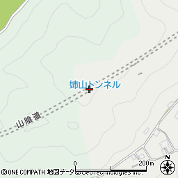 姉山トンネル周辺の地図