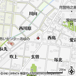 愛知県一宮市時之島西川原54周辺の地図