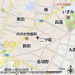 愛知県一宮市佐千原二ツ塚周辺の地図