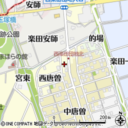 愛知県犬山市西唐曽周辺の地図