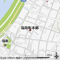 岐阜県羽島市福寿町本郷周辺の地図