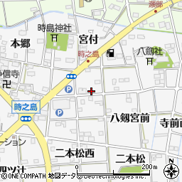 愛知県一宮市時之島（辰已出）周辺の地図