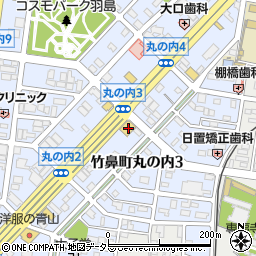 岐阜県羽島市竹鼻町丸の内3丁目68周辺の地図