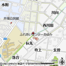 愛知県一宮市時之島西川原周辺の地図
