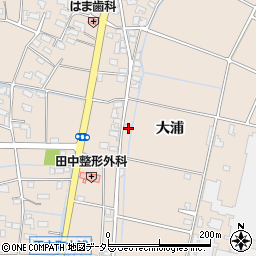 岐阜県羽島市正木町大浦18周辺の地図