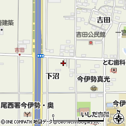 愛知県一宮市今伊勢町馬寄下沼周辺の地図