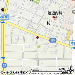 愛知県江南市木賀町杉186周辺の地図