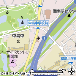 神奈川県茅ヶ崎市中島1670周辺の地図