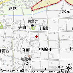 愛知県一宮市時之島川端58周辺の地図