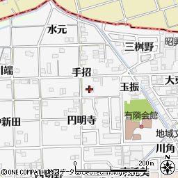 愛知県一宮市時之島手招58周辺の地図