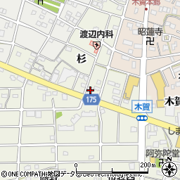 愛知県江南市木賀町杉139周辺の地図