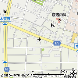 愛知県江南市木賀町杉180周辺の地図