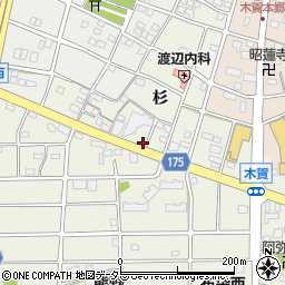 愛知県江南市木賀町杉124周辺の地図