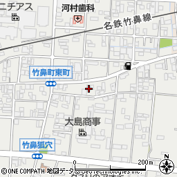 岐阜県羽島市竹鼻町狐穴1352周辺の地図