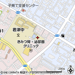 千葉県君津市杢師1丁目15周辺の地図