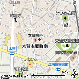 愛知県江南市木賀本郷町南211周辺の地図